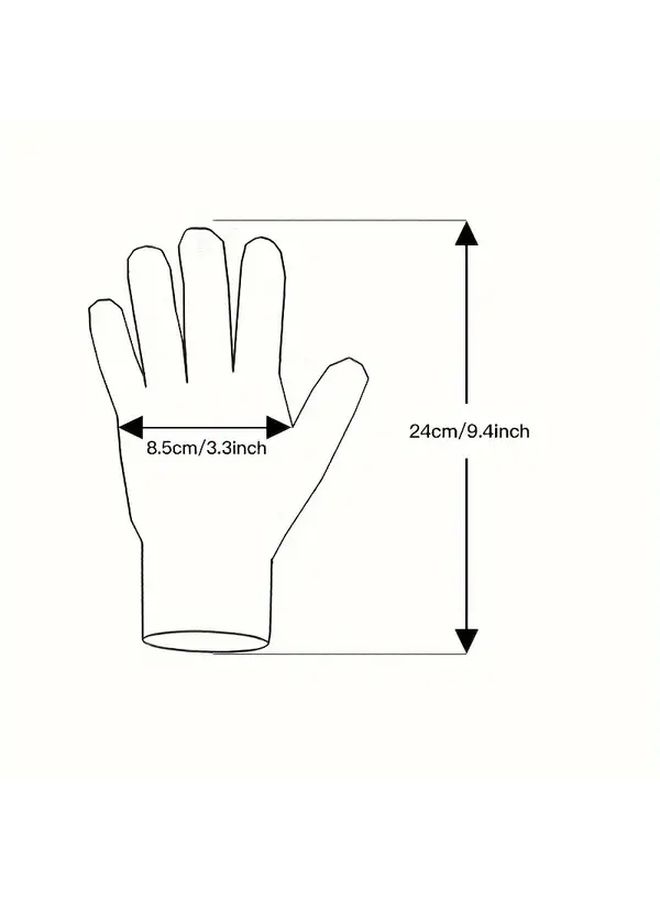 Black Full Finger Winter Windproof Warm Gloves For Women Outdoor Driving Cycling - Image 3