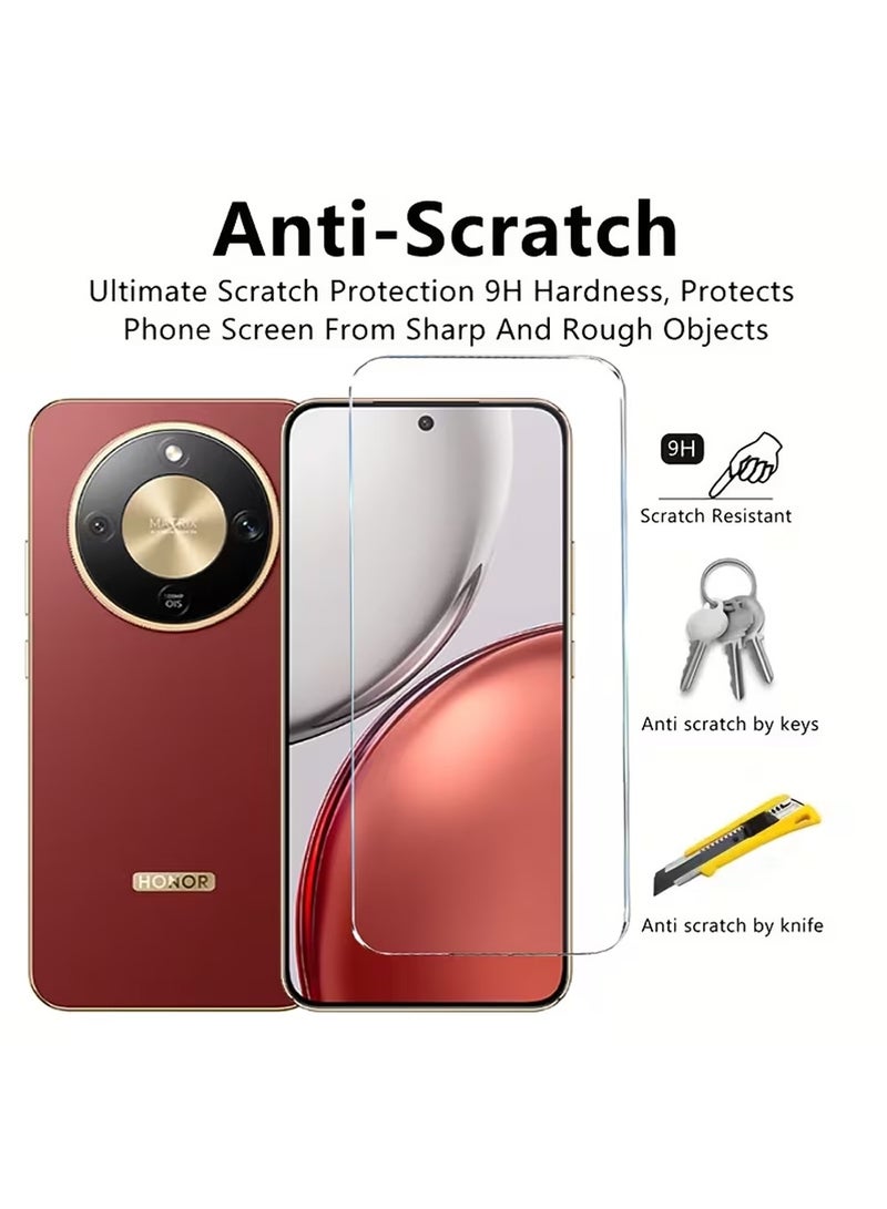 إكس ليفيل لشرف X9d غطاء الحالة و 2 جهاز كمبيوتر شخصي حامي الشاشة، المغناطيسية رقيقة شفافة ماتي الصلبة العودة الناعمة مضادة بصمة الأصابع صدمة حالة الهاتف لـ X9d 5G - Image 2