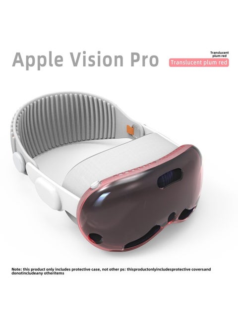 For Apple Vision Pro Protective Case Transparent TPU AppleVR Head Anti-slip Soft Case-Specifications: VR Host Protective Shell