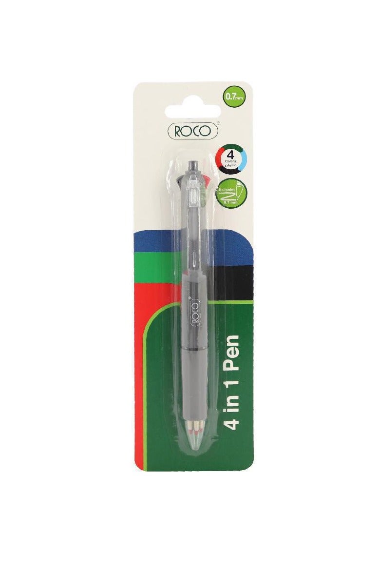 روكو قلم حبر جل ٤ في ١ ٠.٧ مم