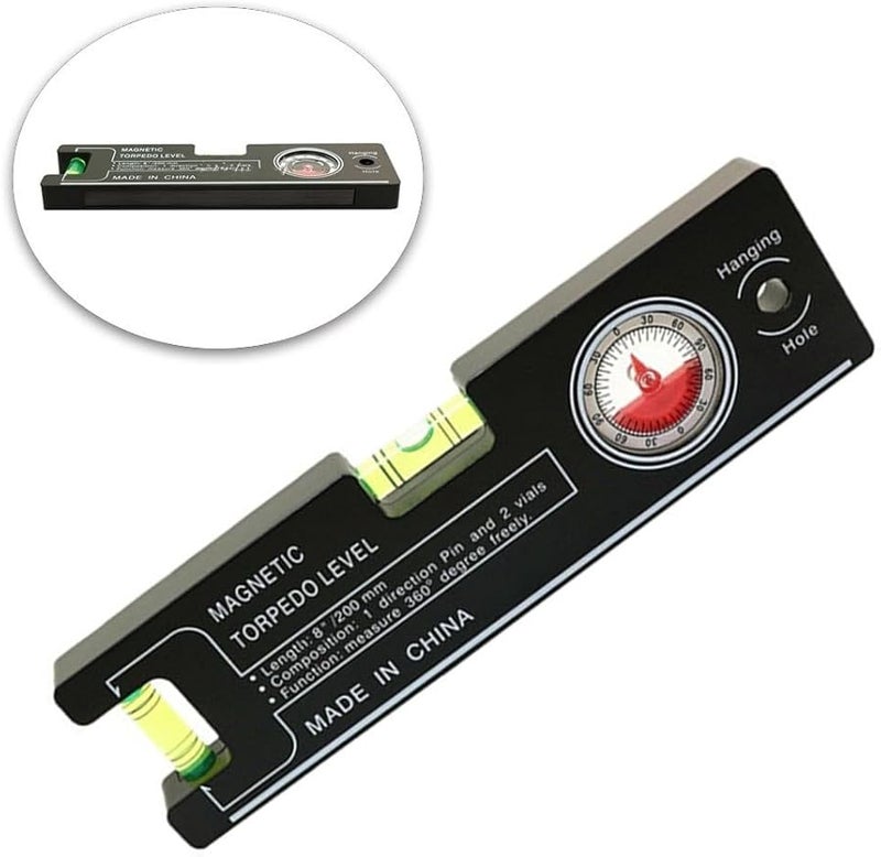 Acrylic Angle Level Ruler 20x5 5x1 6cm With Precision Bubble For Slope Alignment And Measurement - Image 3