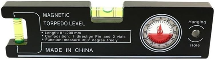 Acrylic Angle Level Ruler 20x5 5x1 6cm With Precision Bubble For Slope Alignment And Measurement - Image 1