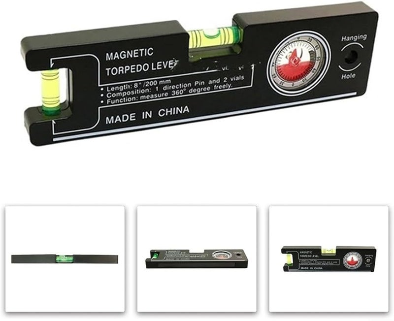 Acrylic Angle Level Ruler 20x5 5x1 6cm With Precision Bubble For Slope Alignment And Measurement - Image 4