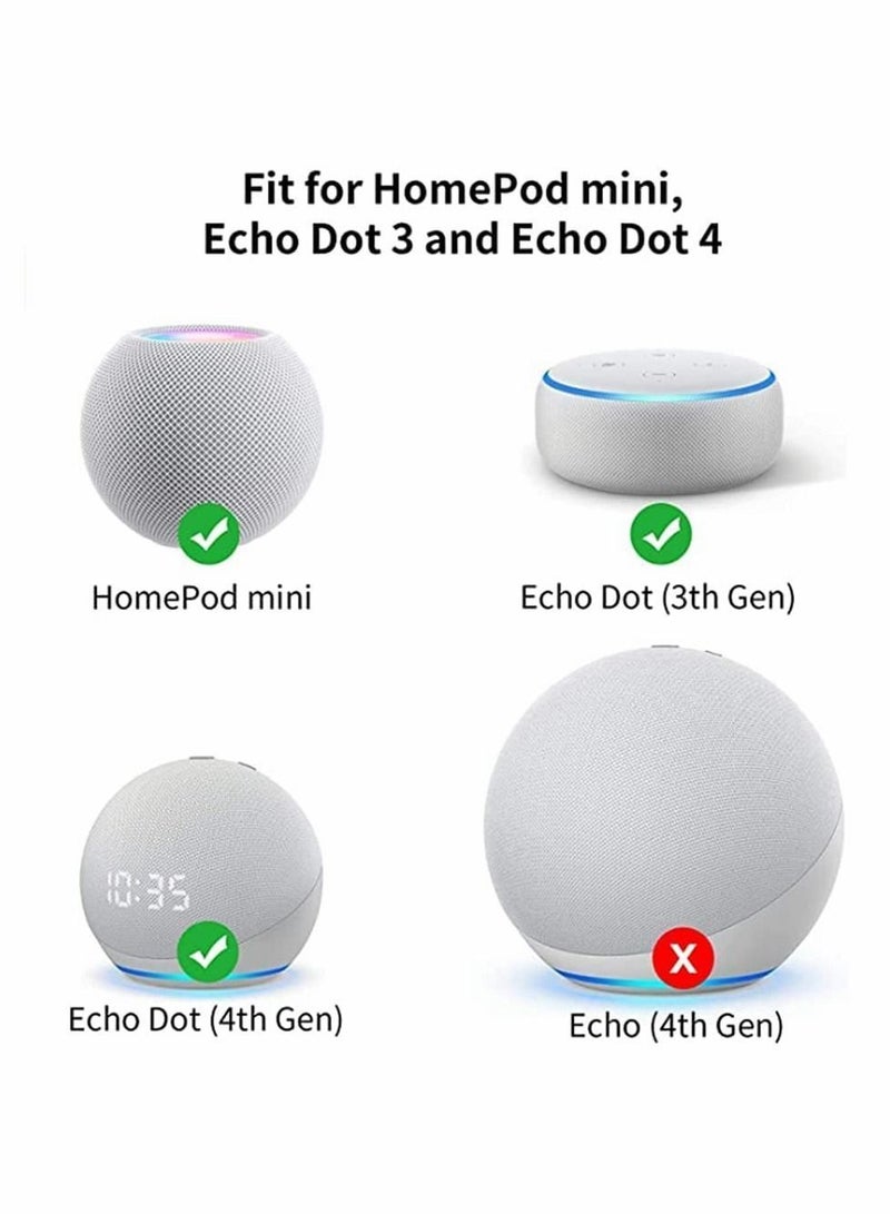 Y&D Wall Mount for Homepod Mini, Speaker Stand, Accessories Compatible with Works Perfectly and Easy to Install-(2 Pack) - Image 4