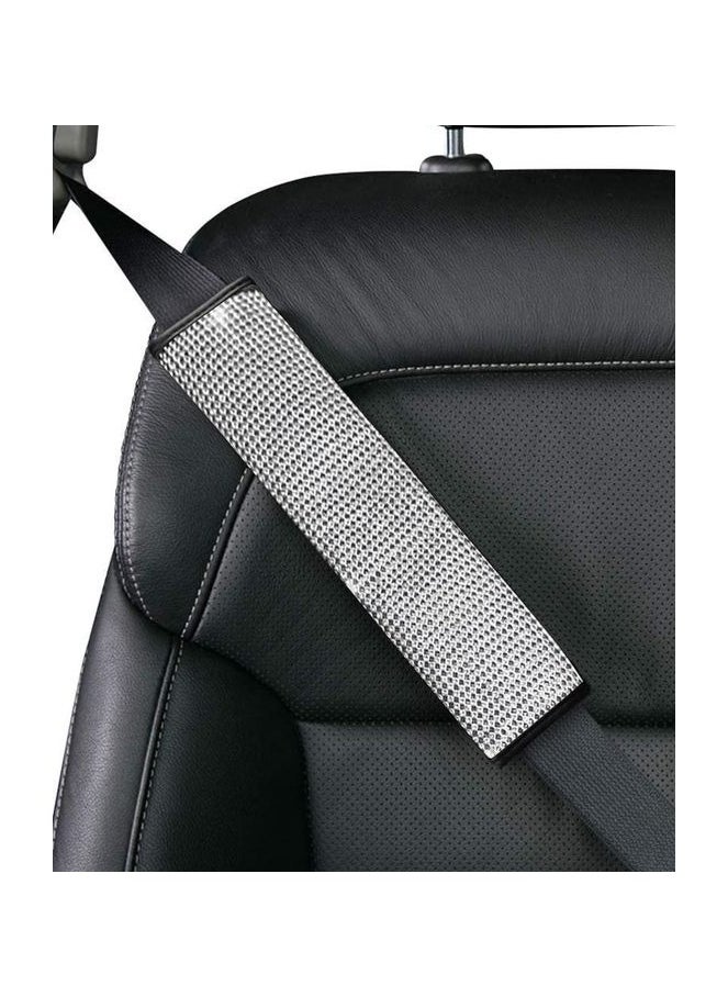Generic Diamond Car Seatbelt Covers Glitter Rhinestone Car Seat Belt Strap Cover  - Image 2