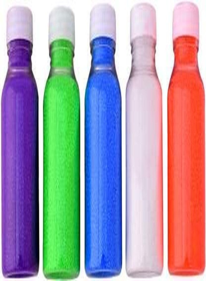 Buyent Rangoli Colour Powder Bottle Rangoli Powder Combo Set of 5 Rangoli Ceramic Colour Pack 90gm Each Color in Bottle Rangoli Colour Powder for Floor Pongal Diwali Rangoli Decoration for Home (5) - Image 4