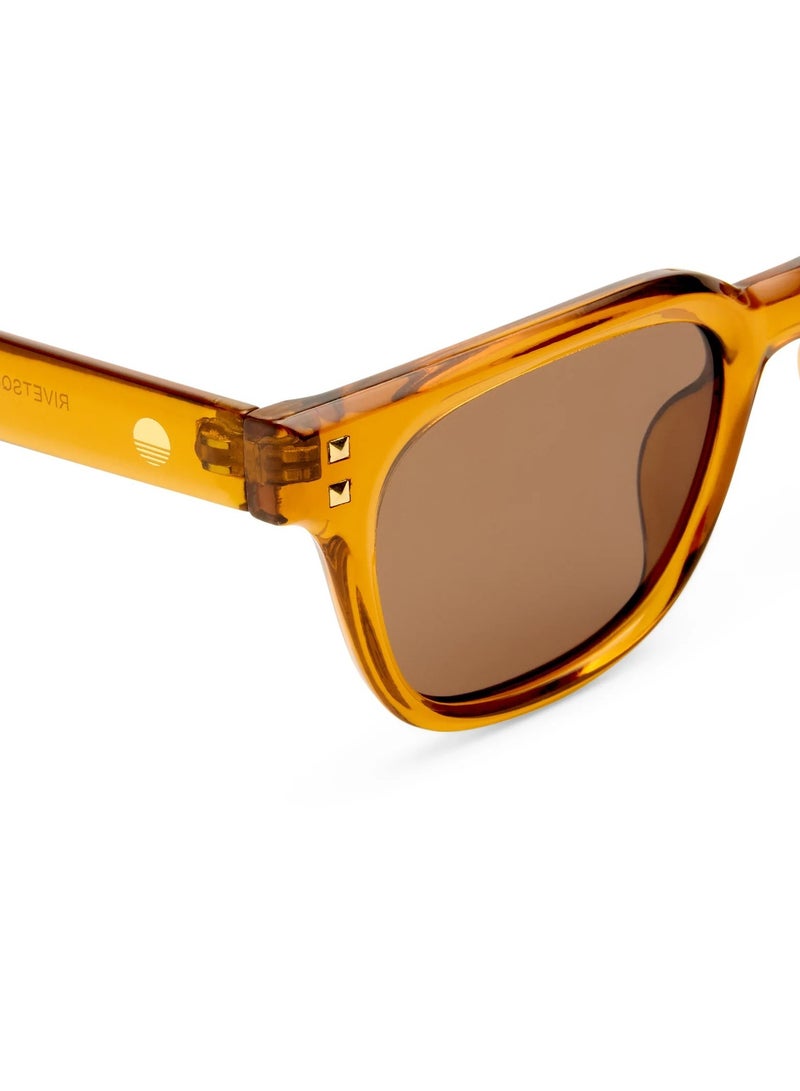 Solarized RIVET SQUARE Sunglasses for Men – Vintage-Inspired Square Frame Shades, Lightweight Stylish Eyewear for Everyday Use - Image 4