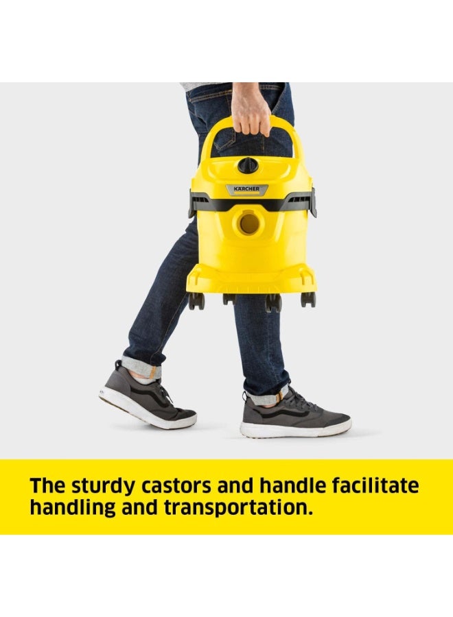 Kärcher WD2 Wet & Dry Vacuum Cleaner, 12 Liter Container, Multi-Purpose Home Cleaning, Powerful Suction, Versatile Accessories - Image 4