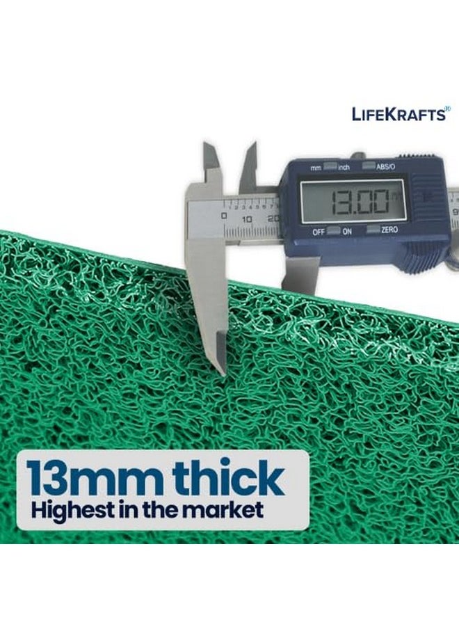 Lifekrafts Lifekrafts Cushion Noodle Floor Mat for Entryways| Dirt/Mud Trapper | 2ft x 8ft Green | Heavy Duty Waterproof Indoor/Outdoor Floor Mat for Entry, Entrance, High Traffic Areas  - Image 3