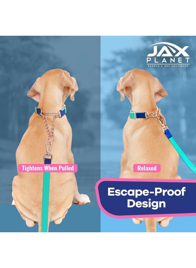 JAX PLANET Jelly Waterproof Martingale Dog Collar, No Pull Nylon Collar with Alloy Metal Buckle & D-Ring for Outdoor Training and Walking, Anti Pull, Escape Free, One Time Adjustment - Image 4