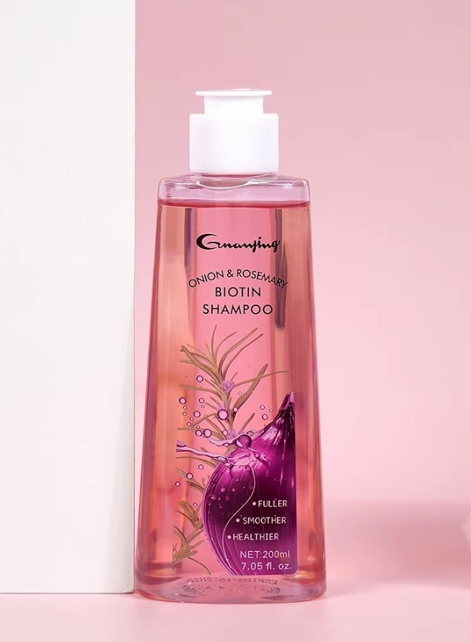 GUANJING Onion Rosemary Biotin Shampoo 200 ml Hair Growth Anti Hair Fall Strengthening Nourishing Shampoo - Image 1