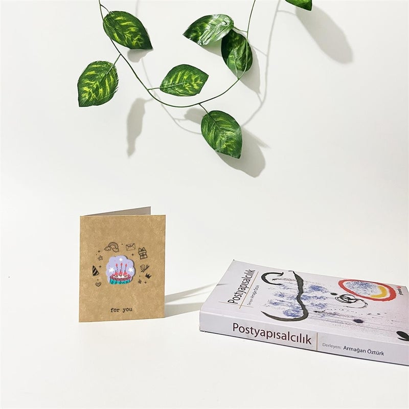 Birthday Cake Illustration 3D Greeting / Gift Card