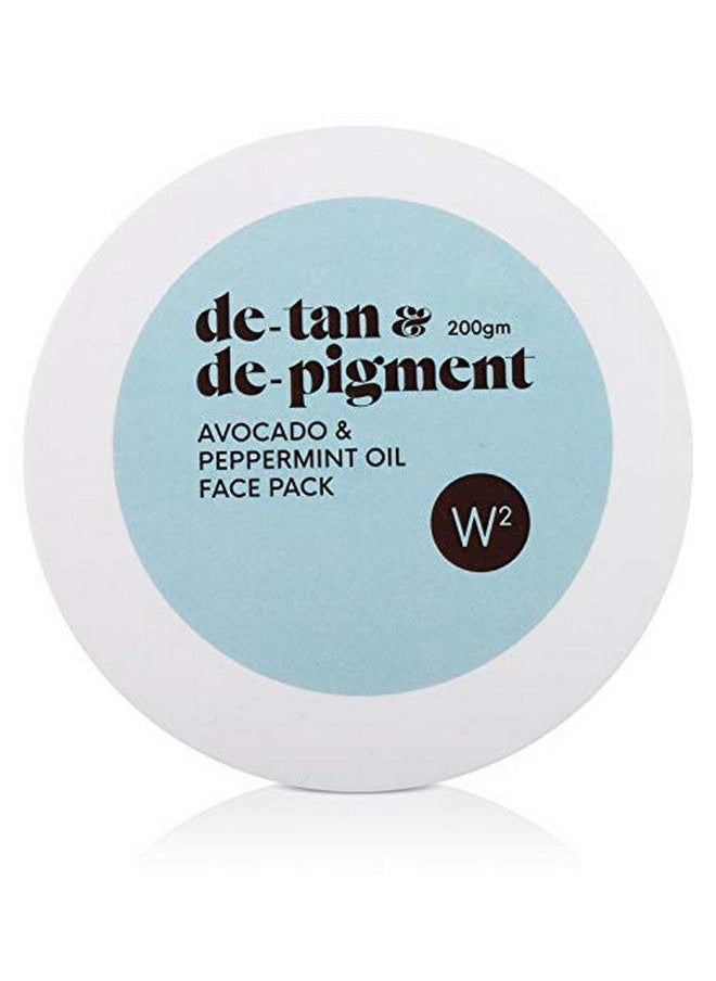 W2 Why Wait Detan & Depigment Avocado & Peppermint Oil With Clove Oil Eucalyptus Oil Peppermint Oil Face Pack ; Keeps Skin Hydrates & Nourishes (200G)  - Image 2