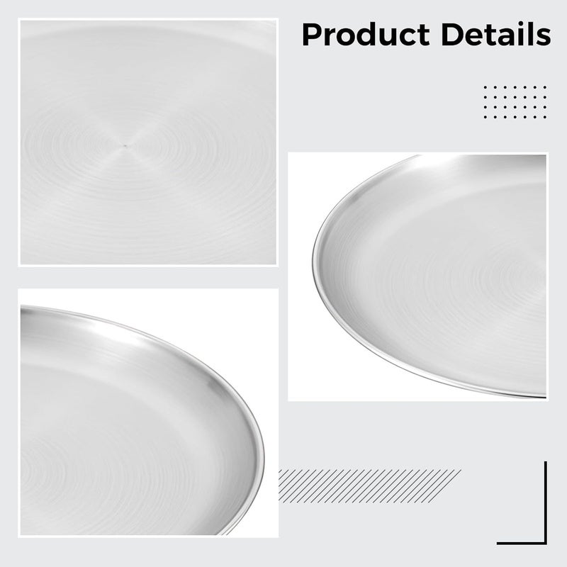 Pizza Pan 3 Pcs Stainless Steel for Oven, Includes 9.1 In/23 Cm, 10.2 In/26 Cm, and 11.8 In/30 Cm Non Stick Pans, Versatile Cooking - Image 5