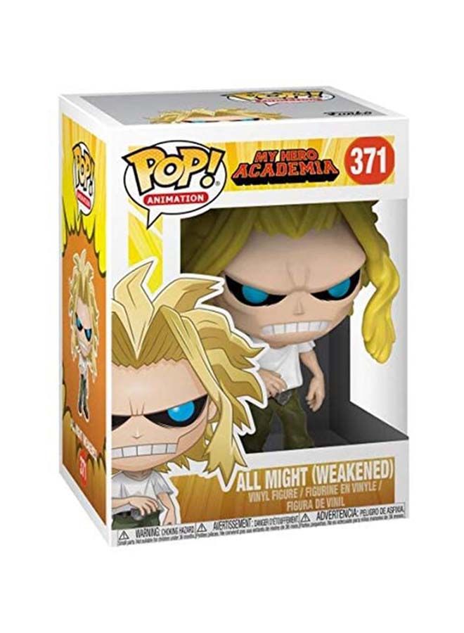 NIBEMINENT POP! Animation All Might Weakened My Hero Academia Figure Bobbleheads 371 10centimeter 3.75inch - Image 3