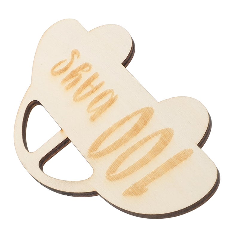 Wooden Milestone Cards For Newborns Photo Props Growth Keepsake Sign Home Decor - Image 2
