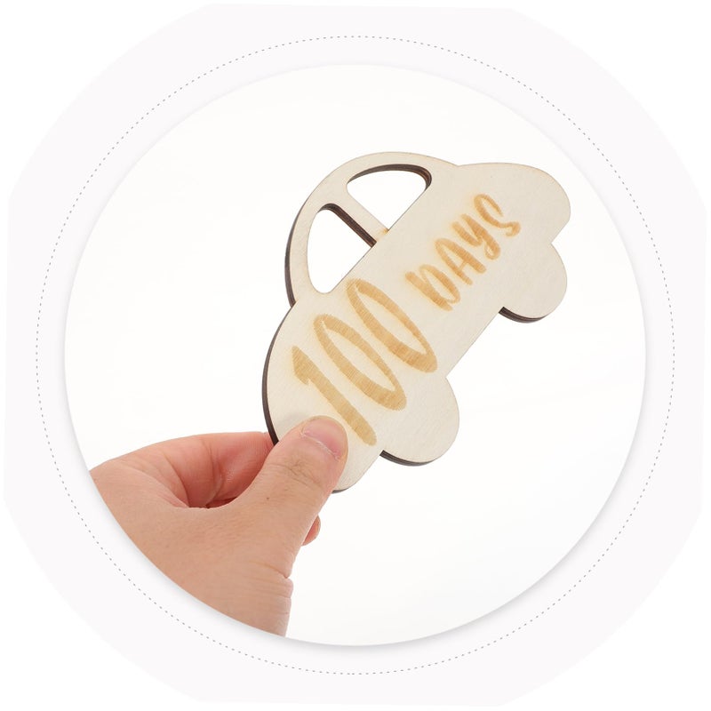 Wooden Milestone Cards For Newborns Photo Props Growth Keepsake Sign Home Decor - Image 5