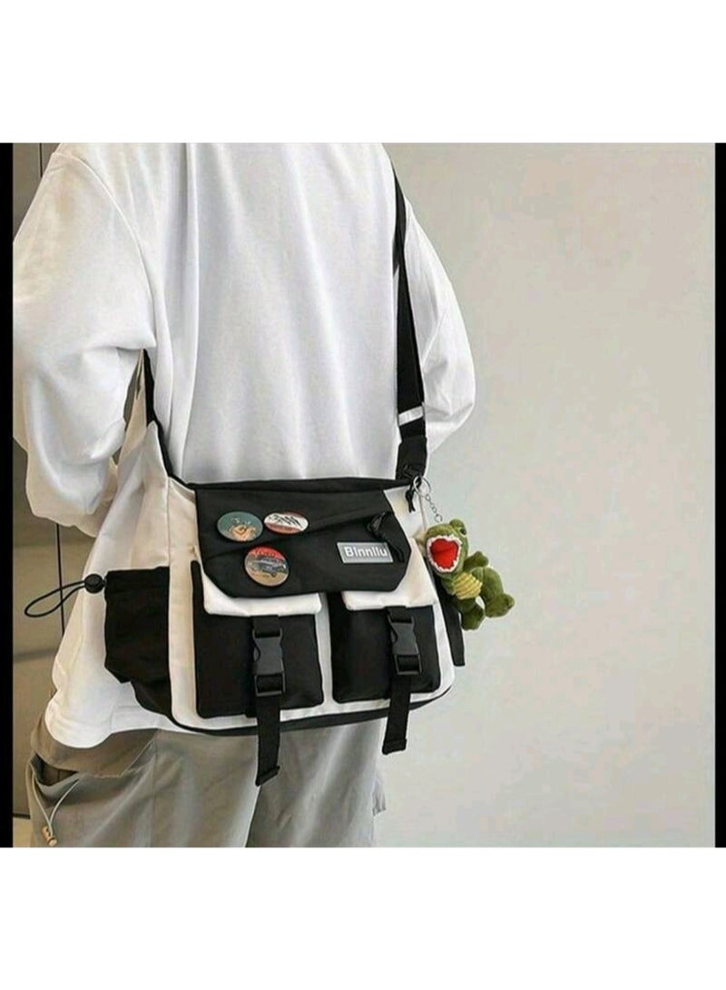 Women's Crossbody Waterproof Large Capacity Tote Bag,Multifunctional,Fashionable,Casual Crossbody Dumpling Shoulder Bag with Zipper Closure,Multi Pockets Shopping Satchel Bag, Portable Travel & Business Trip Storage Bag For Commuting Work,College Students & Everyday Use. - Image 3