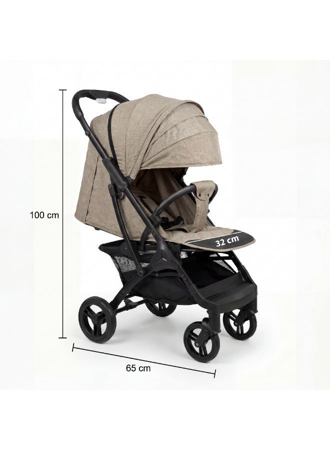 Nobumi Ultra-Lightweight Aluminum Premium Baby Stroller – All-Wheel Independent Suspension, 360° Swivel Rubber Tires, & Integrated Travel Trolley System - Image 4