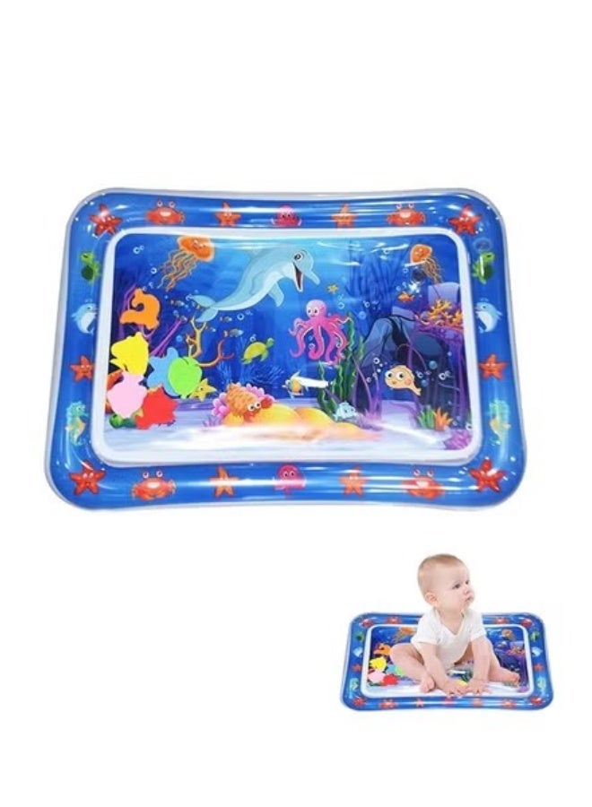 MUMS PLANET Tummy Time Water Mat ( 69 * 51 ) CM , Extra Large Multi-Stage Activity Center Baby Toys & Sensory Kids Toys, Baby Toys for new born- Inflatable Playmat Visual Stimulation Gift For Boys Girls Toys - Image 2