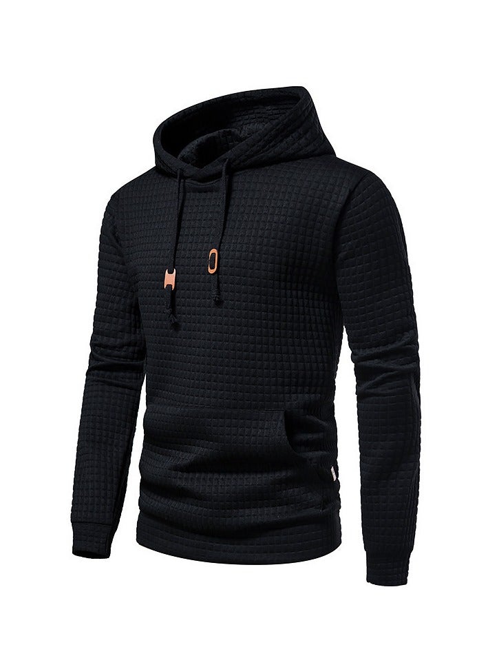 KUYING New Jacquard Long Sleeve Hoodie Sports Sweatshirt  - Image 1