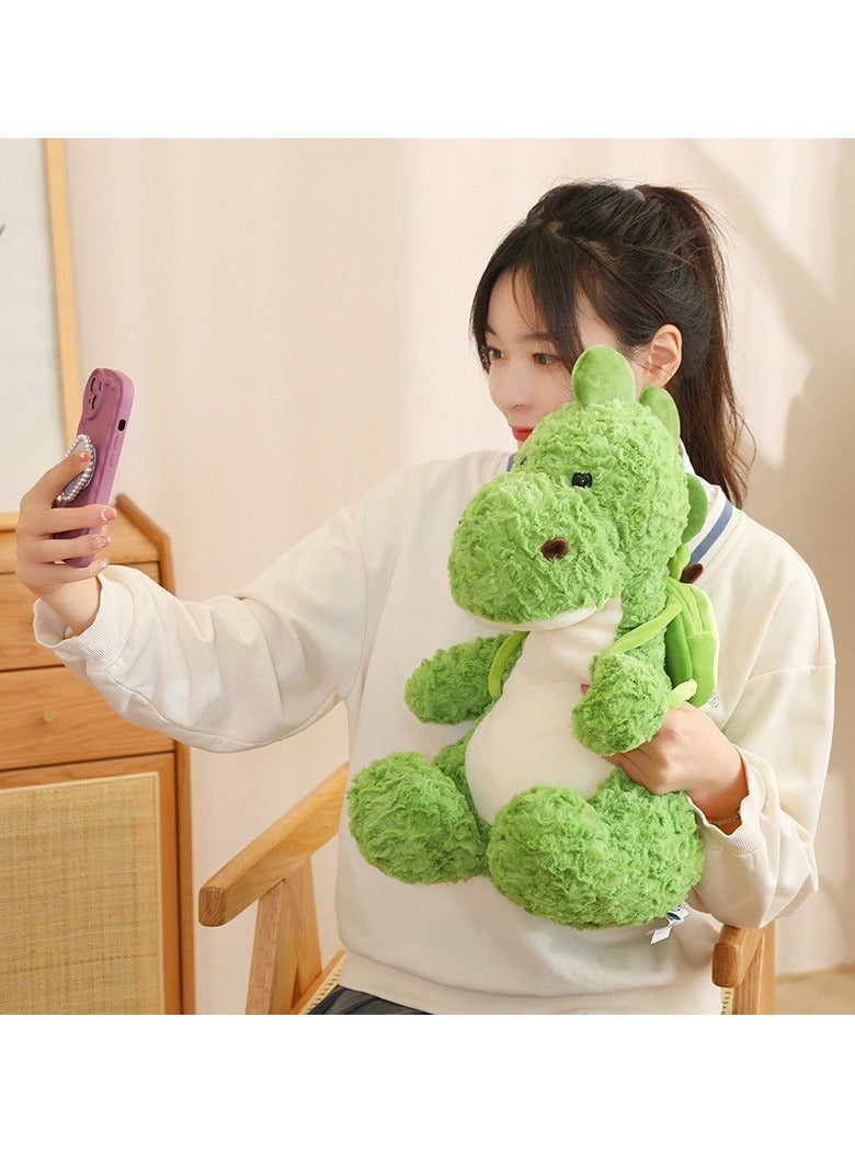 SYOSI Cute Dinosaur Stuffed Animal with Avocado Backpack, 13.7 Inch Soft Dragon Plush Toy, Cuddly Dino Plushie, Ideal Birthday Gifts for Kids, Girls, Boys, and Lovers - Image 5