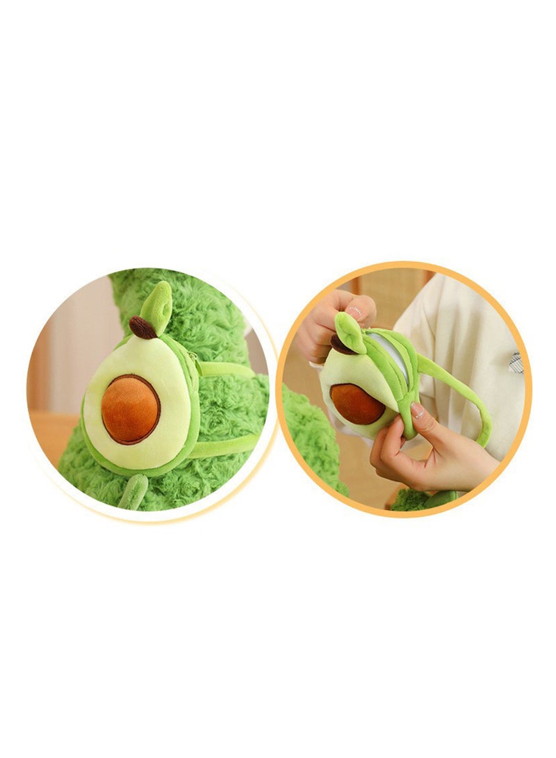 SYOSI Cute Dinosaur Stuffed Animal with Avocado Backpack, 13.7 Inch Soft Dragon Plush Toy, Cuddly Dino Plushie, Ideal Birthday Gifts for Kids, Girls, Boys, and Lovers - Image 2