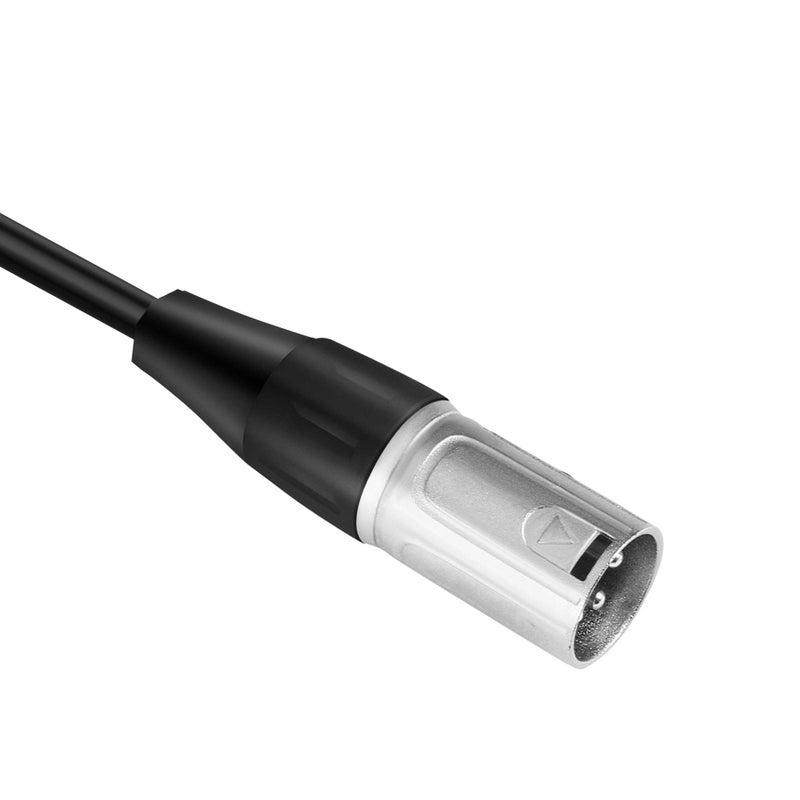 Devinal XLR Male to 1/4" Female calbe, 3 Pin Male to 6.35mm Socket Audio Cord, XLR Plug to TS/TRS Quarter inch Adapter Connector Converter Metal Construction 1 feet (30 cm) - Image 3