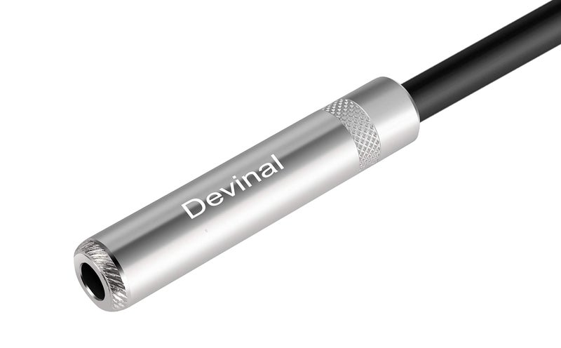 Devinal XLR Male to 1/4" Female calbe, 3 Pin Male to 6.35mm Socket Audio Cord, XLR Plug to TS/TRS Quarter inch Adapter Connector Converter Metal Construction 1 feet (30 cm) - Image 4