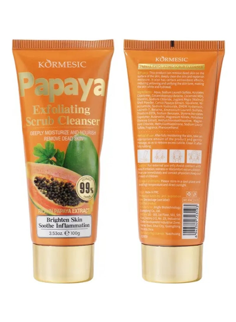 Kormesic منظف ​​مقشر للوجه بالبابايا 100 جرام