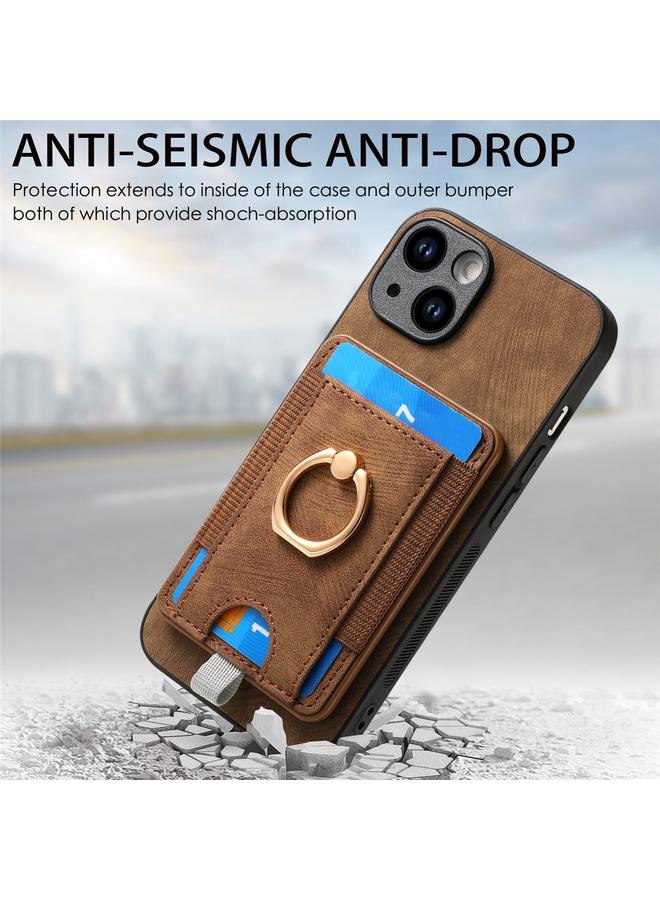 S-TOP Case For iPhone XR Retro Splitable Magnetic Card Bag Leather Phone Case - Image 5