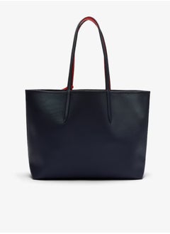 LACOSTE Women's Anna Double sided Two tone Large Capacity Handbag, Fashionable and Versatile, Black/Red  - Image 4