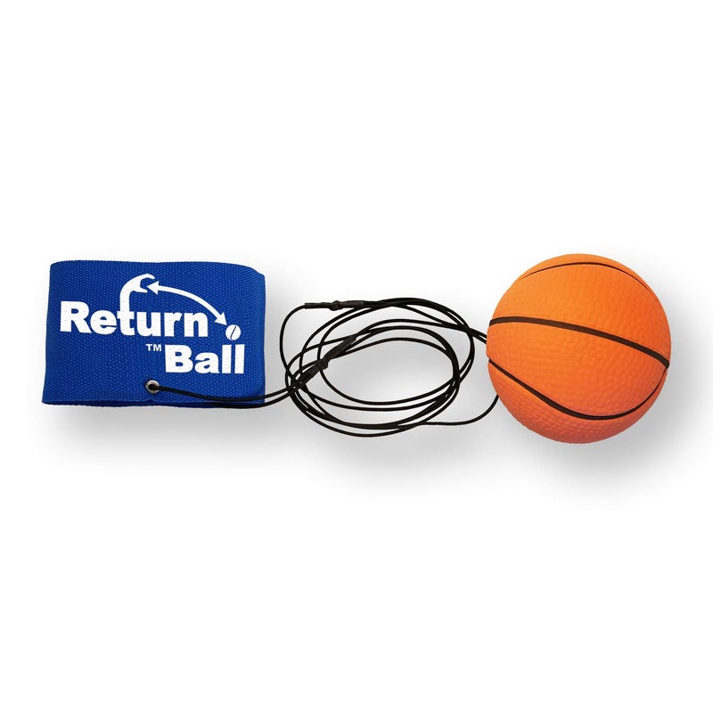 Funsparks Return Ball Basketball Fun Single Player Toy for Indoor or Outdoor Play Wrist Rebound Ball Fun for Friends and Family Great as a Gift or a Present Improve Coordination and Reaction Time - Image 2