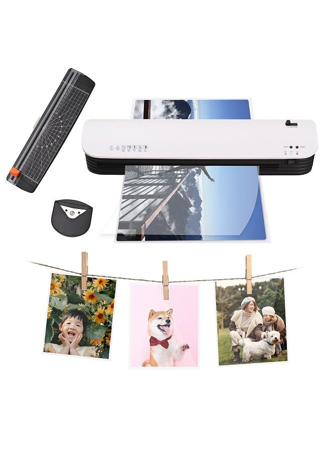 A3 Size Laminator Machine System 2 Roller Hot and Cold Laminator with Laminating Bags Corner Rounder for Home Office School Supplies  - Image 1