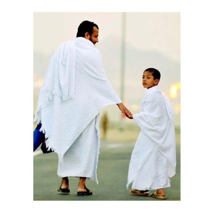 MahMir® High Quality Microfiber Ihram Towels Set of 2 Pieces for for Hajj and Umrah - Image 4