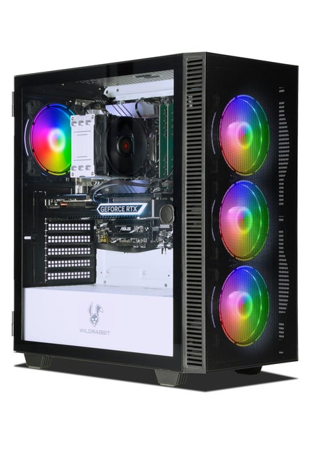 كيسة كمبيوتر V3 للألعاب بكارت شاشة RTX 4070 من انكرمان ومعالج i7-12700F 12 نواة وبطاقة رسومات جيفورس RTX 4070 12 جيجا وذاكرة رام 32 جيجا و1 تيرا NVMe M.2 SSD ويندوز 11 وW-LAN/WiFi وبلوتوث وليبر اوفيس