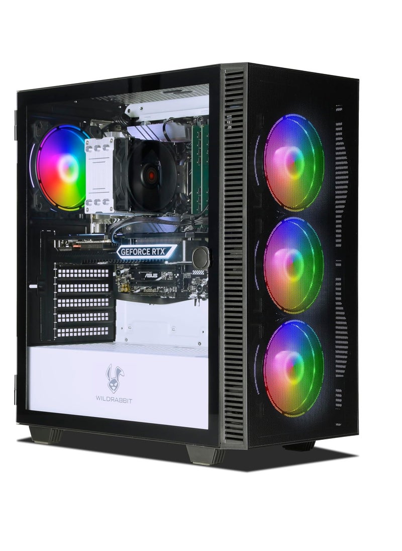 ماركة غير محددة - كيسة كمبيوتر V3 للألعاب بكارت شاشة RTX 4070 من انكرمان ومعالج i7-12700F 12 نواة وبطاقة رسومات جيفورس RTX 4070 12 جيجا وذاكرة رام 32 جيجا و1 تيرا NVMe M.2 SSD ويندوز 11 وW-LAN/WiFi وبلوتوث وليبر اوفيس - Image 1