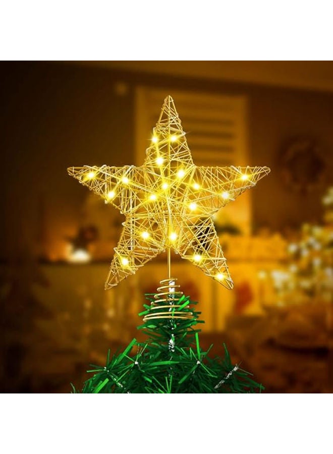 زينة شجرة عيد الميلاد الذهبية (البطارية غير متضمنة) - Image 2