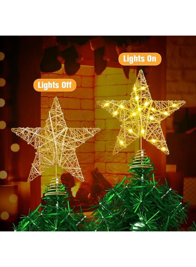 زينة شجرة عيد الميلاد الذهبية (البطارية غير متضمنة) - Image 4