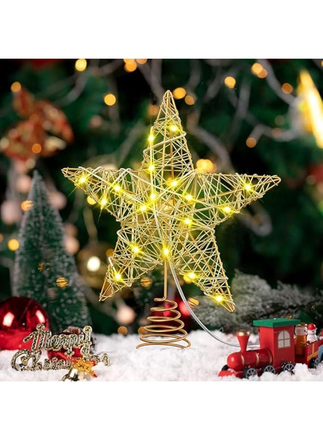 زينة شجرة عيد الميلاد الذهبية (البطارية غير متضمنة) - Image 3