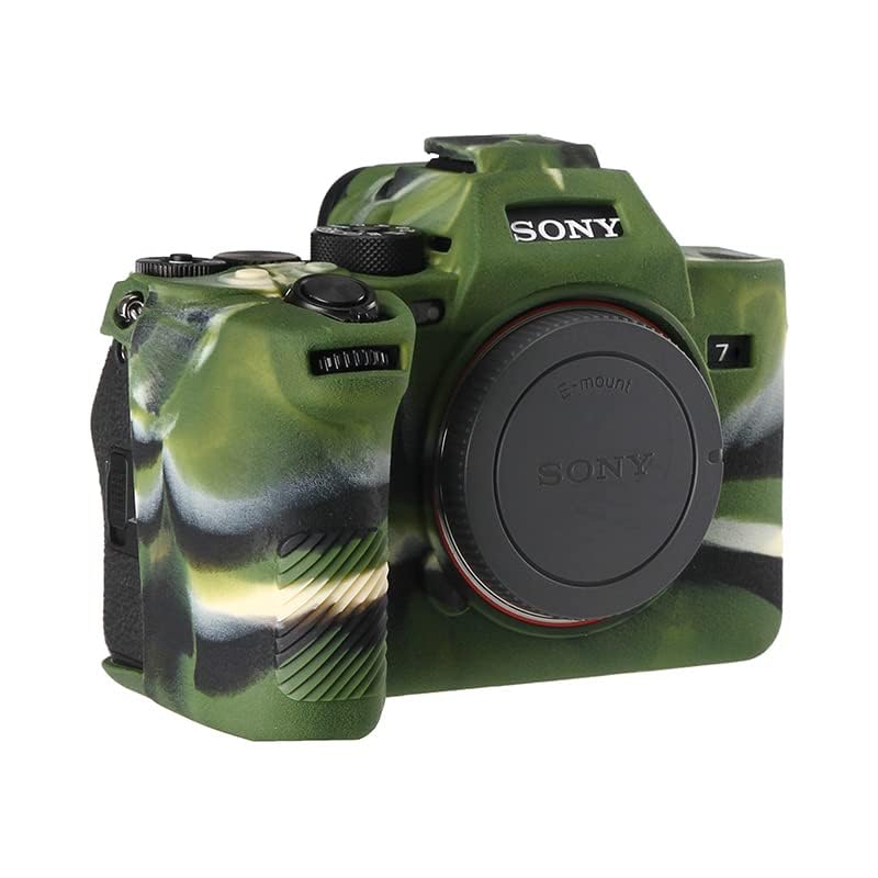Stseetop Camera Case For Sony A7Rv A7R5- Protective Silicone Dslr Skin Cover  Detachable Cage  Shockproof  Dustproof (Army Green) - Image 5
