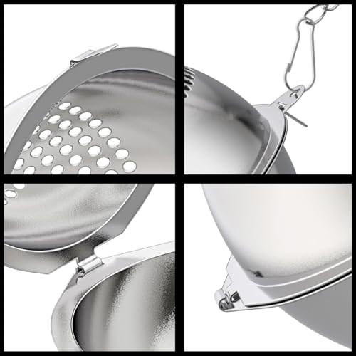 Lyxa SR Food Grade 304 Stainless Steel Mesh Tea Ball 2.1 Inch Tea Infuser Strainer Filter Diffuser for Loose Tea - Image 5
