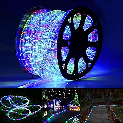 Jnaurb 100ft LED Rope Lights Outdoor, 720 LED Connectable and Flexible Tube Lights with 8 Modes, Waterproof LED Rope Lighting for Garden, Patio, Pool, Bedroom, Party, Indoor Outdoor Decoration (Multicolor) - Image 1