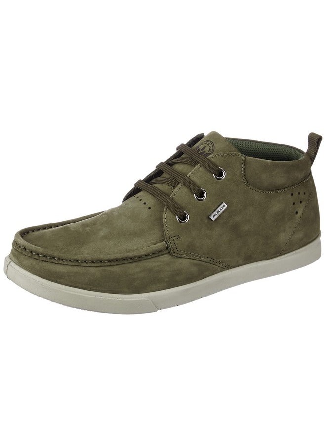 WOODLAND - Woodland Mens GC 2174116NW Olive Green Casual Shoe - 8 UK (42 EU)(GC 2174116NW) - Image 1