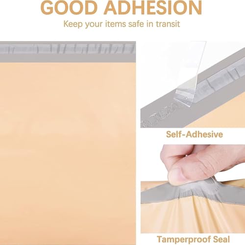 SECUREMENT Eco-Friendly Compostable Courier Bags/Packing Bags/Envelopes, Starch-Based Polymers, 50-55 Microns, Waterproof,CPCB Licensed (12x16, 50) - Image 4