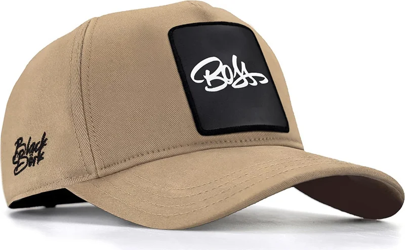 Black Börk V1 Baseball Boss - 4 Code Logo Mink Hat (Cap)