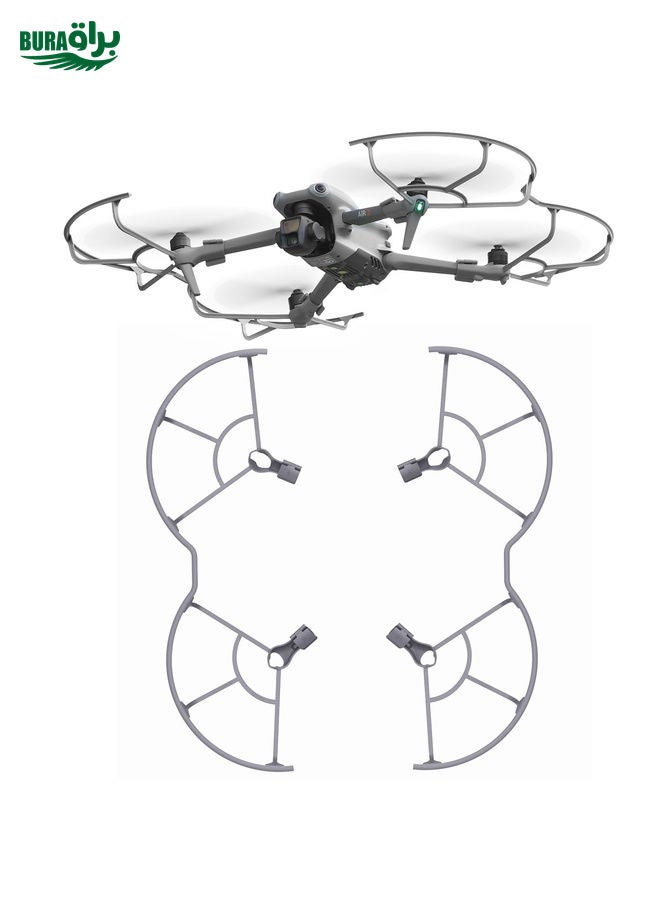 BURAQ For DJI Air 3 Sunnylife KC680 Drone Propeller Protective Guard Anti-collision Ring (Grey) - Image 1