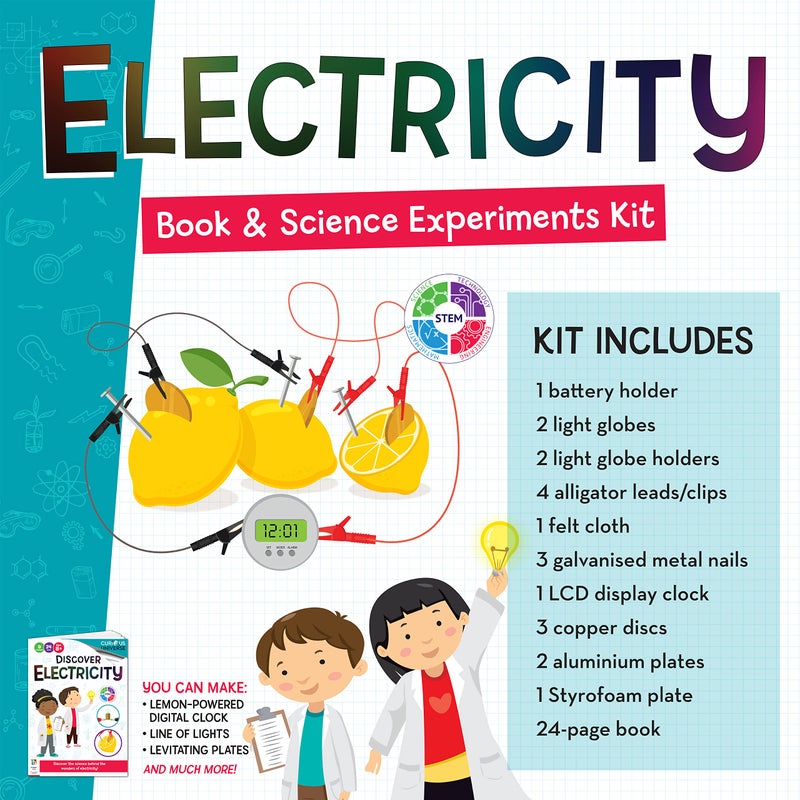 Hinkler Curious Universe Kids: Discover Electricity - Book & Science Experiments Kit, STEM Education Kits, Create Electrical Circuits, Includes 20 Pieces, Hinkler Science & Physics Kit for Kids - Image 4