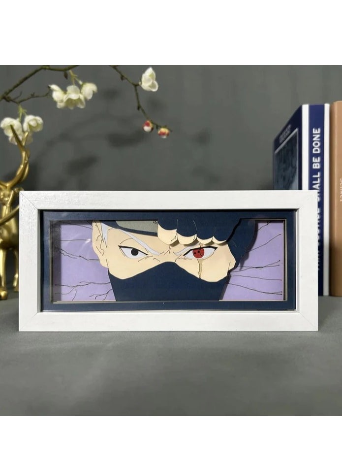ARNOTEC Japanese anime Naruto 3D paper-cut light box comic shadow box photo frame LED light bedroom desk night light  - Image 4
