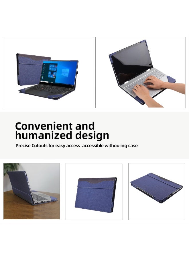 general Laptop Cover Compatible with Lenovo ThinkPad E15 Gen 4 15.6 inch (Not Suitable for Other Models) Mobile Sleeve Computer Bag Protective PU Leather Shell - Image 4